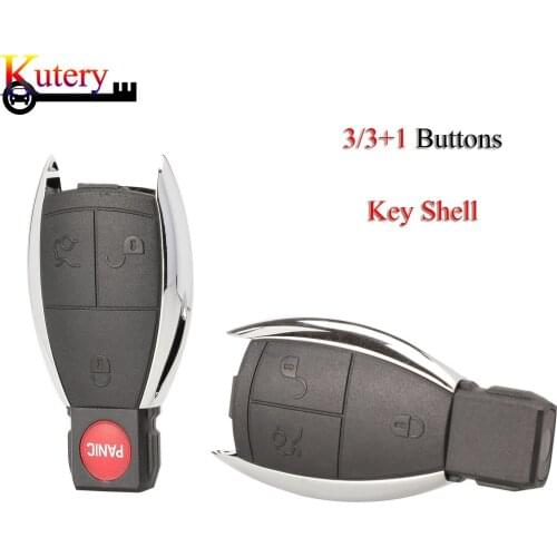 Kutery 10pcs/Lot Remote Car Key Shell For Mercedes Benz 1998-2012 A B C E G R S Class CL CLK CLS GL 3/4 Buttons Key Case