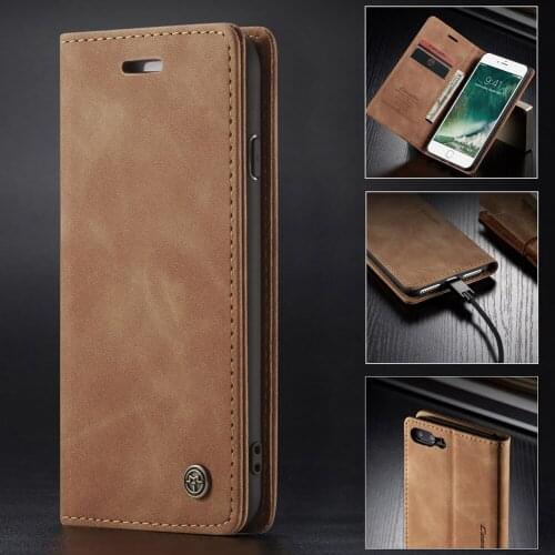 Magnetic Wallet Leather Flip Case For iPhone SE 2020 Retro Coque Book Matte Cover iPhone 7 8 Plus