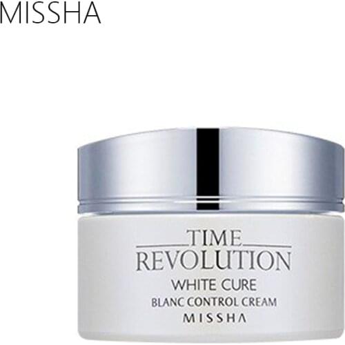MISSHA Time Revolution White Cure Blanc Control Cream 50g Moisturizing Whitening Cream Anti-Wrinkle Face Care Korea Cosmetics