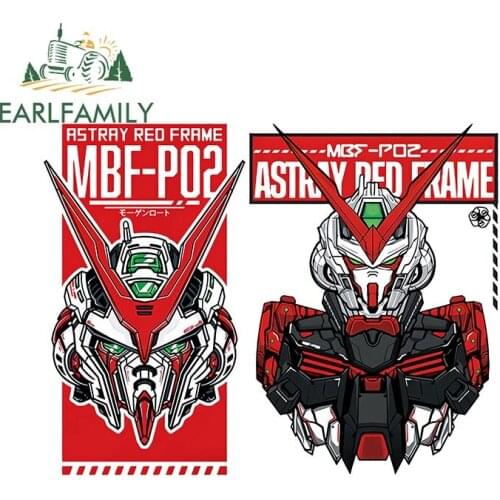 EARLFAMILY 13cm for GUNDAM RX Funny Car Stickers Vinyl Car Wrap Decals Waterproof Scratch-Proof Windows Bumper Trunk Decoration
