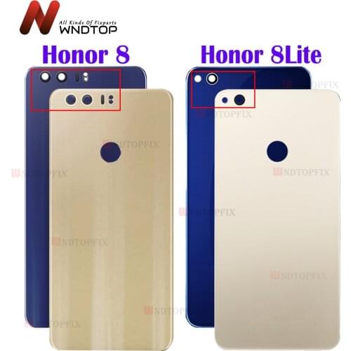 New For Huawei honor 8 Lite Back Battery Cover Door Rear Glass Housing Case 5.2 ” For honor 8 Battery Cover Honor 8 Housing