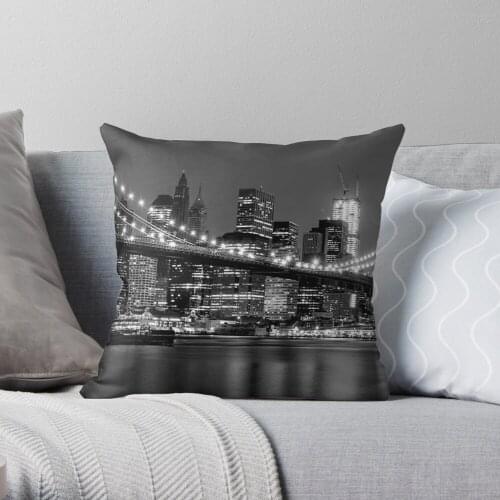 New York Throw Pillow Cushion Cover Polyester throw pillows case on sofa home living room car seat decor 45x45cm