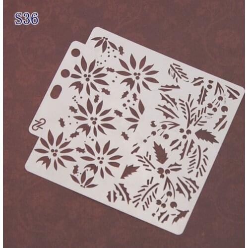 Dandelion Layering Stencils graffiti hand copied board hollowed out photo album graphic spray painting tool