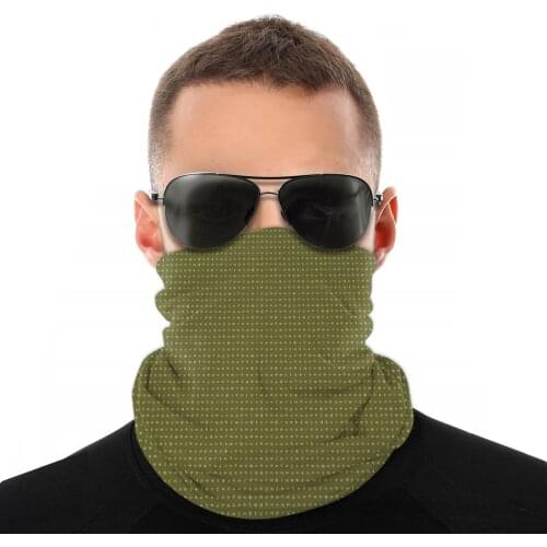 Olive And White Scarves Neck Face Mask Unisex Halloween Tube Mask Tubular Bandanas Windproof Headwear Cycling Hiking