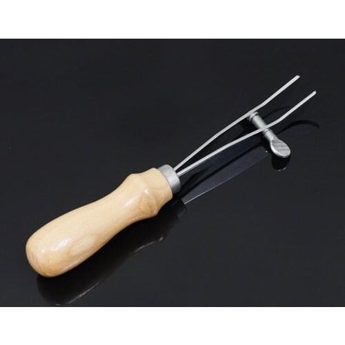 Adjustable Leather Edger Creaser Skiving Tool Professional Wood Handle Craft Working DIY Crimping Handicraft Making Tools