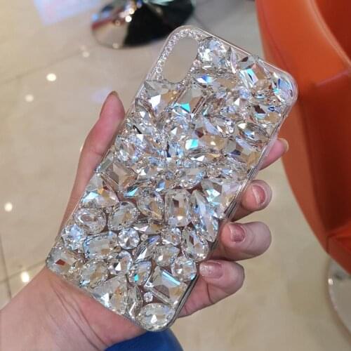 Luxury 3D Diamond Case TPU Rhinestone Bling Cover Diamond Coque Capa for iPhone 12 11 Pro Max X XS MAX XR 6 6s 8 7 Plus SE 12