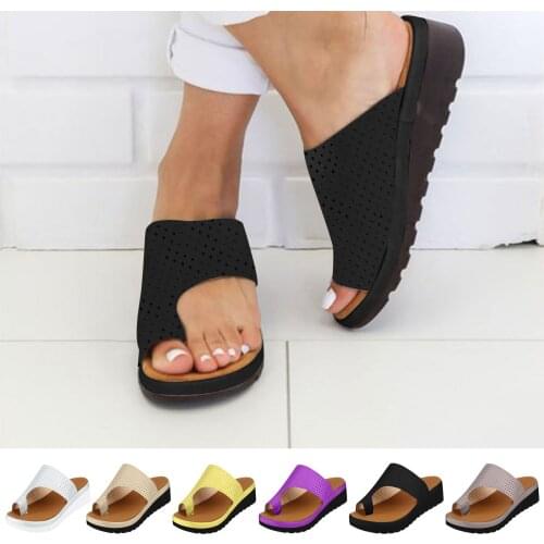 Women Sandals 2021 Summer Indoor Outdoor Beach Flip-flops Sandals Solid Fashion Sandalias Woman Platform Casual Ladies Shoes