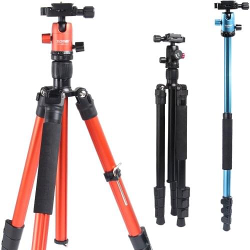 Alluminum Camera Tripod Monopod with Metal Ball Head DV Camera Telescopic tripod Zomei M3 Tripod stand