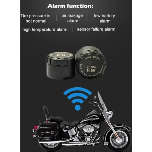 Motorcycle Bluetooth Tire Pressure Monitoring System Motor External Intellenge Tyre Detective Equipment Contect Phone App