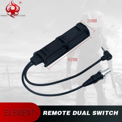 Element Airsoft Tactical Flashlight M3X Remote Dual Switch Pressure Pad Switch Fit PEQ 15 Gun Weapon Light PEQ 15 Switch NE07011