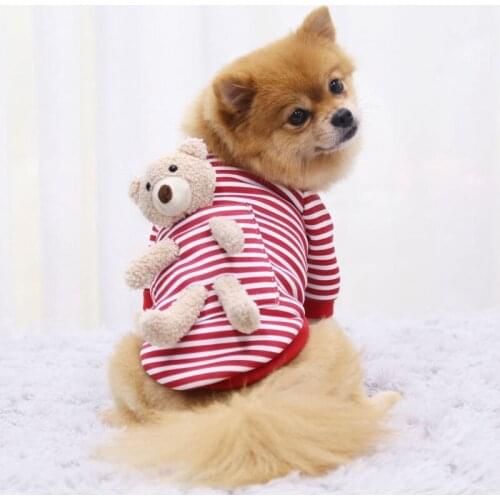 Teddy Bear Dog Cat Pet Clothes Fall/winter Sweater Fleece Small And Medium-sized Dog Hairless Cat Guard Clothing Accessories
