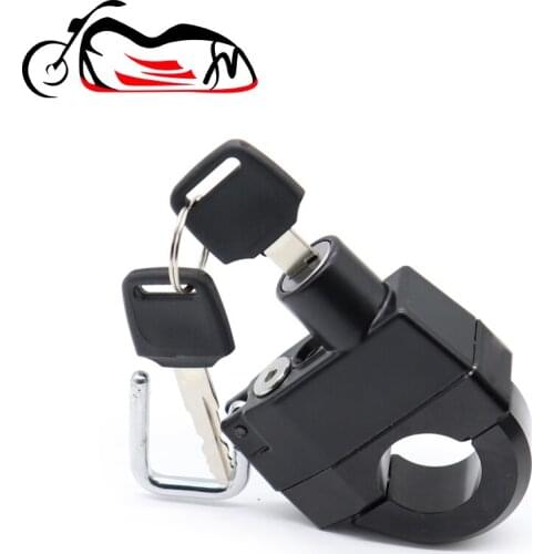 FOR Triumph Tiger 800 XR XCX 1050 850 1200 Motorcycle Universal 25mm Handlebars Helmet Lock Key Padlock Accessories