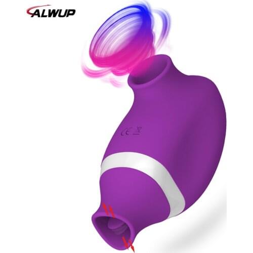 Sucking Vibrator For Women Clit Nipple Sucker Clitoris Stimulator Oral Tongue Pussy Licking G-Spot Sex Toys for Adult Couples