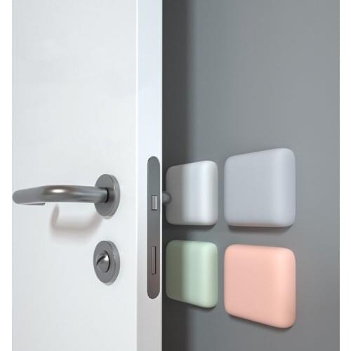 1Pc Home Anti-Collision Wall Sticker Thickening Silicone Handle Door Lock Wall Mute Protective Shockproof Crash Pad Door Stopper