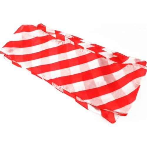 1pcs Red White Long Magic Silk 13x500cm for professional magician trick Stage Magic Prop Accessory
