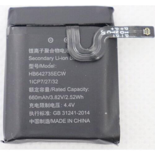 2pcs/lot 660mah watch battery for HUAWEI HB642735ECW batteries