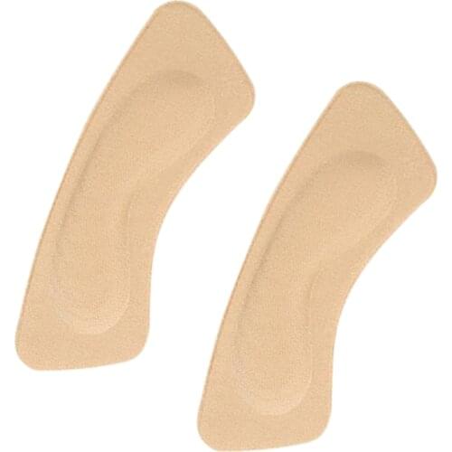 2pcs Practical Sticky Fabric Shoes Back Heel Inserts Insoles Pads Cushion Liner Grips Non-slip Massage Heel Pad