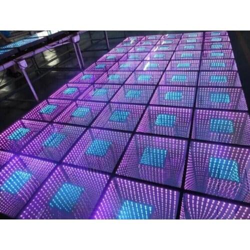 20pieces wedding dance floor led dance floor 50x50cm party show stage 3d dance floor