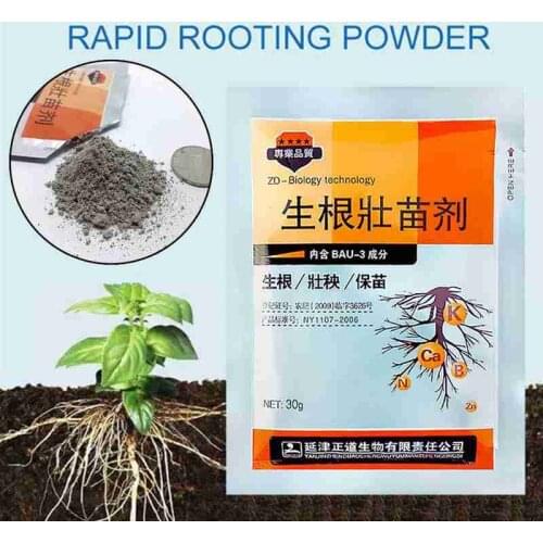 30g/Bag Plant Flower Rooting Powder Seedling Transplant Survival Growing Fertilizer Quick Growth Home Garden Supplies