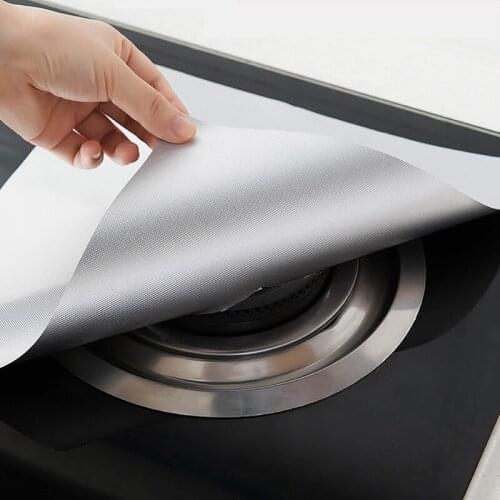 4PC/Lot Stove Protector Cover Liner Gas Stove Protector Gas Stove Stovetop Burner Protector Kitchen Accessories Mat Cooker Cover