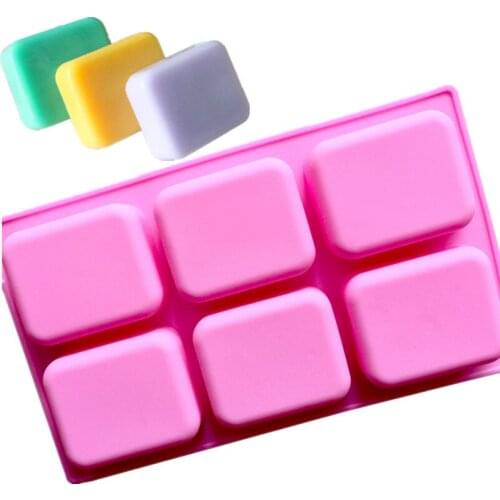 6 cavities generous soap silicone cake mold handmade soap mold pudding mold mousse mold