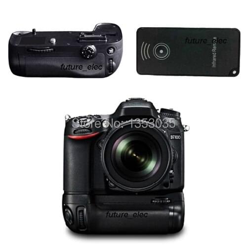 Battery Hand Handle Grip Holder Pack Vertical Power Shutter For Nikon D7100 D7200 Camera as MB-D15 fit EN-EL15+IR Remote Control