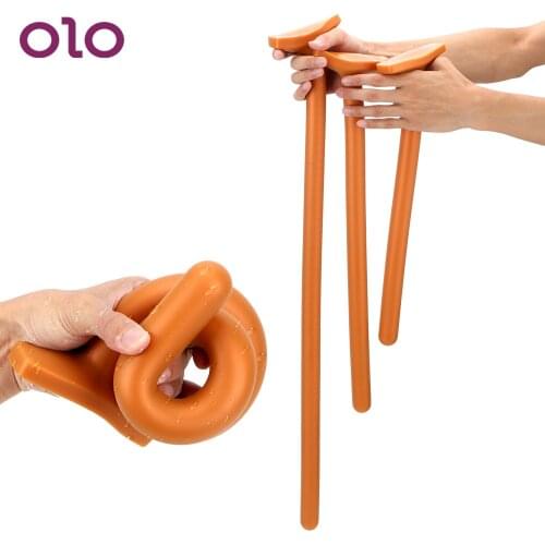 OLO Super Long Anal Plug Butt Plug 40/50/60/70CM Masturbation Prostata Massage Large Dildo Liquid Silicone Super Soft