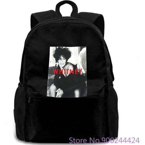 Whitney Houston B&W Portrait Photo Image White New Official Merch New 2018 Hot Summer Casual Printing backpack