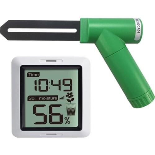 Wireless Soil Moisture Tester Hygrometer Time with Display Greenhouse Garden Plant Moisture Monitor Sensor 433Mhz M7DA