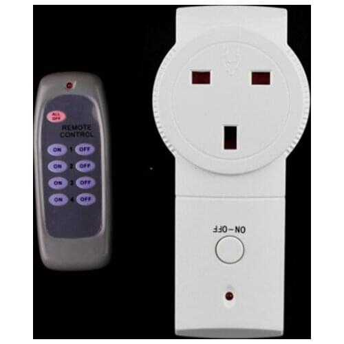 UK Plug Smart timing Wireless Remote Control Sockets Wireless Switch Home Mains Power Outlet Light Switch Plug Socket