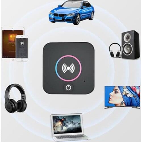 Bluetooth 5.0 NFC RCA Audio Receiver 3.5mm AUX Jack Music Wireless Adapter