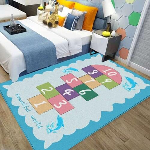 Digital cartoon game entertainment play mat soft and comfortable non-slip bedside mat at the entrance of the living room