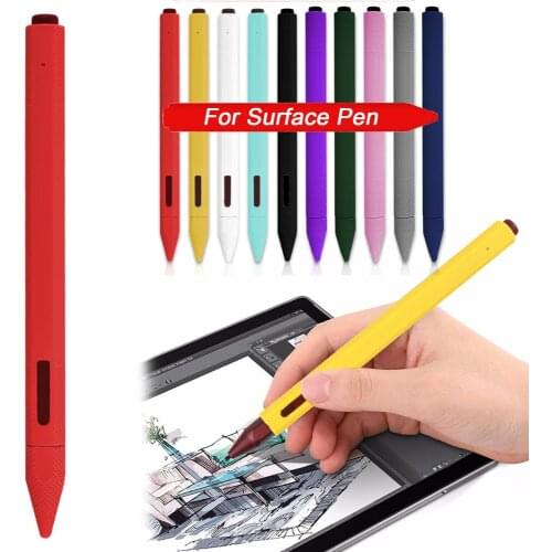 Colorful Silicone Stylus Case Nib Cover Sleeve Wrap Tip Holder Protective Skin For Microsoft Surface Pen Mobile Phone Accessory