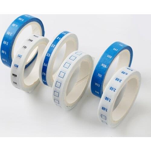 Daily month week Plan Decorative Adhesive Tape Masking Tape DIY Scrapbooking Sticker Label Japanese Stationery