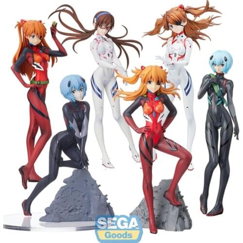 Anime Figure SEGA EVA Asuka Mari Rebuild of Evangelion Action Doll Exquisite Decorations Collection Model Gift Brinquedos
