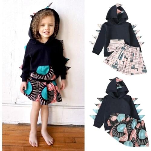 Children Clothing 2020 Summer Autumn Toddler Girl Clothes Set Hoodie+Pants Skirts Outfit Kids Clothes Suit For Girls Sets