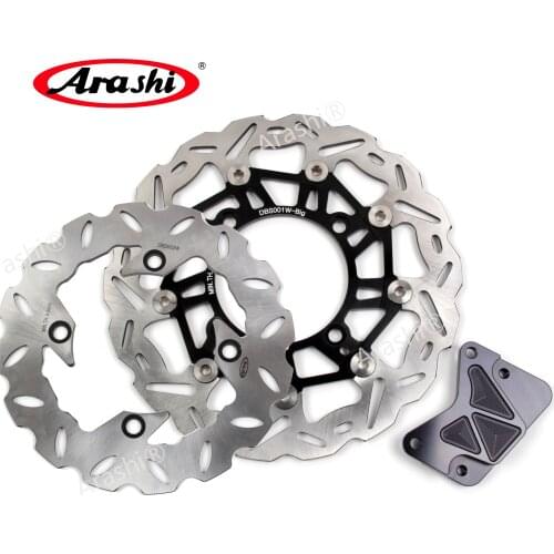 Arashi 1 Set 285 / 220 mm Floating Brake Discs For HONDA FORZA 250 2000 - 2004 CNC Front Rear Brake Disk Rotors FORZA-250 2001