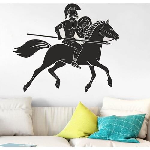 Ancient Greece Ancient Greek Warrior Wall Decal Greek Murals Wall Decal Arts Decoration Vinyl Removable Ru-300