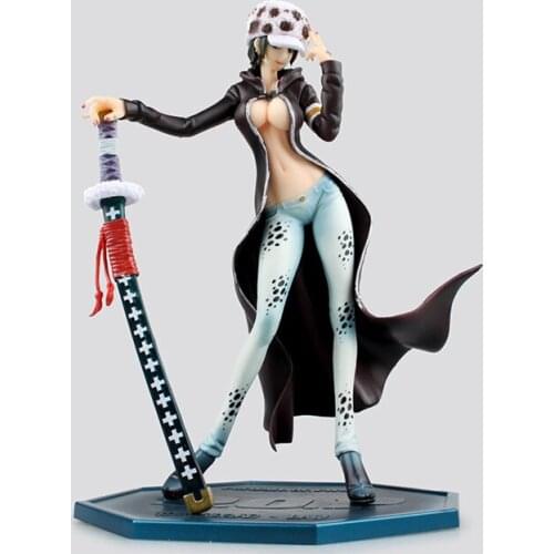 Action Figure Trafalgar Law Girl Ver. PVC Figure 210mm POP Girl Law Anime Sexy Toys Xmas gift T30