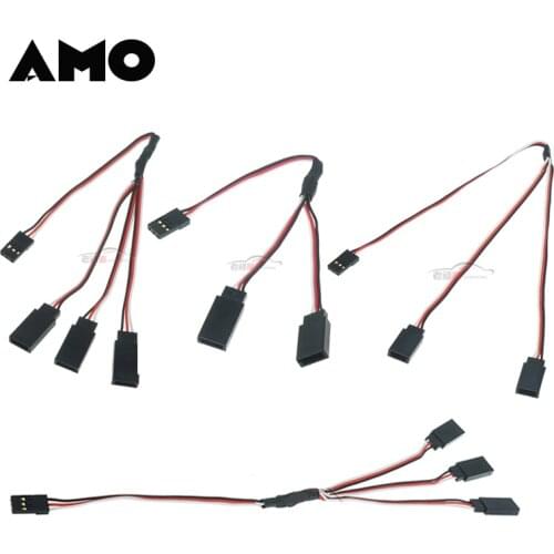 RC Car Remote Control Model Cars 15/20/30CM 2-in-1 3-in-1 Y Cable Servo Extension Cables Connection Line