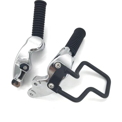 Motorcycle Pedal Foot Pegs Footpegs Pedal Plating Black Foot Peg Aero Flip-Out Highway Pegs For Indian Scout Bobber 2018-2021