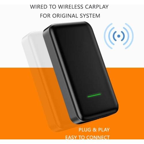 DLC CarPlay Wired to Wireless Adapter Bluetooth for Cadillac XT5 XT4 CT6 ATSL XTS Kit Conversion Box Multimedia Player