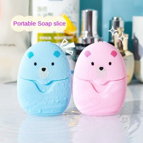 Disposable Soap Tablets Box Outdoor Travel Portable Soap Paper Set Sterilization Cleaning Hand Soap Tablets Cleaning Products