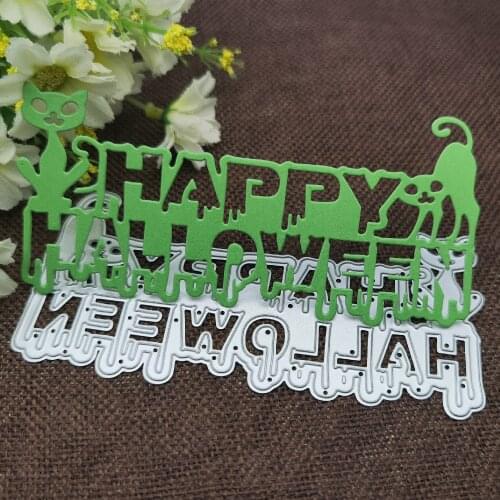 Halloween card Metal Cutting Dies Stencils For DIY Scrapbooking Decorative Embossing Handcraft Die Cutting Template