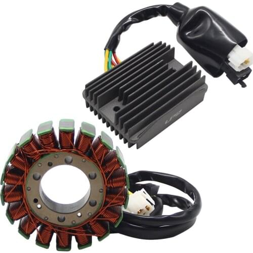 Motorcycle Magneto Stator Coil +Voltage Regulator Rectifier For Honda VFR800 Interceptor VFR FiW/FiX 31600-MBG-305 31120-MBG-003