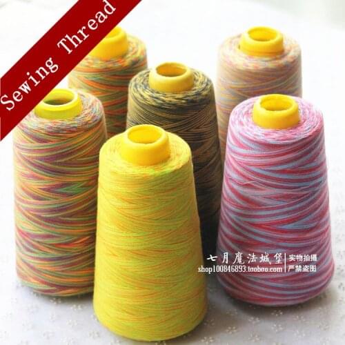 DIY 40/2High quality 3000Y polyester sewing threads colorful thread sewing supplies thread machine embroidery industrial rainbow