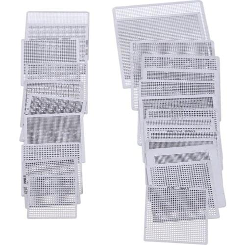 New Universal Direct Heating Bga Stencils Templates + Fixture Tin Solder Ball Soldering Tools For Laptop Chip