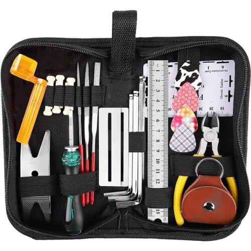 New Guitar Care Repairing Maintenance String & Fret Tool Kit Set Guitar Care Accessories For Musical Instrument