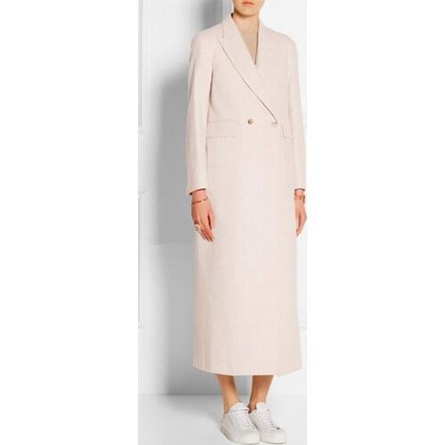 Savabien X-Long Elegant Women Coat Autumn Winter Runway Long Sleeve Wool Coat Jacket Women Korean Overcoat Clothes Outerwear