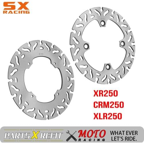 Motorcycle Front & Rear 240MM 220MM Brake Disc For HONDA XR250 CRM250 XLR250 XR CRM XLR 250 Stainless Steel